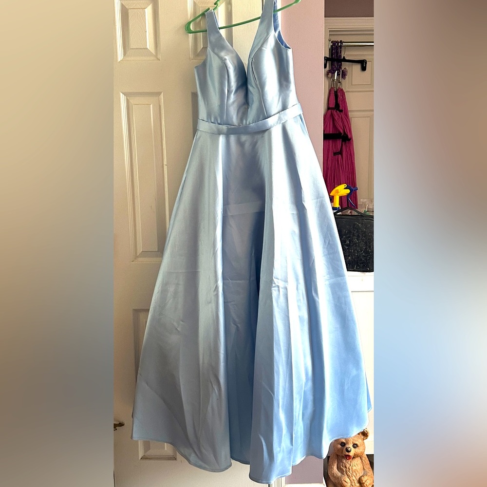 Beautiful light blue full length gown